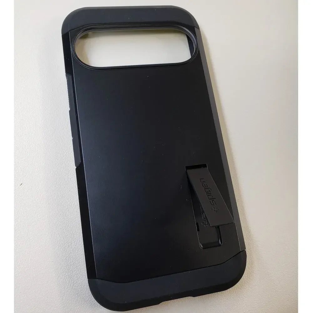 Spigen for Pixel 9 Case/Pixel 9 Pro Case Tough Armor with Kickstand. Black